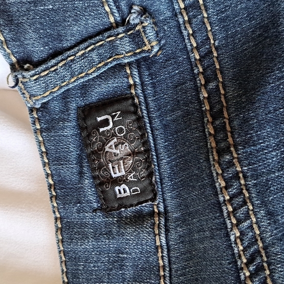 BEAU DAWSON JEANS SIZE 8 DETAILING  ON BACK POCKETS BOOT CUT - Picture 6 of 13